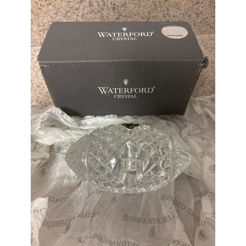 Waterford Crystal NY Giants Super Bowl XLII Champions Football Ltd Ed 76/5000